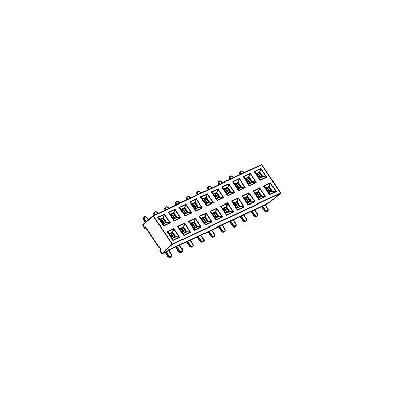 PH2.00*H2.2mm Female Header Double row SMT series